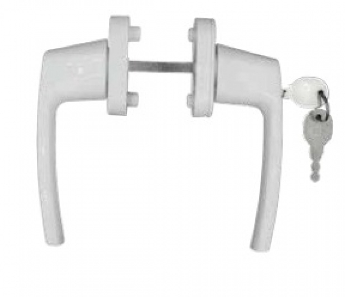 ÜSTTEN KİLİTLİ KAPI KOLU Alüminyum Kapı Kolu Kilitli